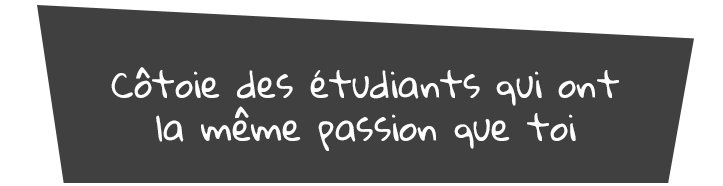 Côtoie des étudiants